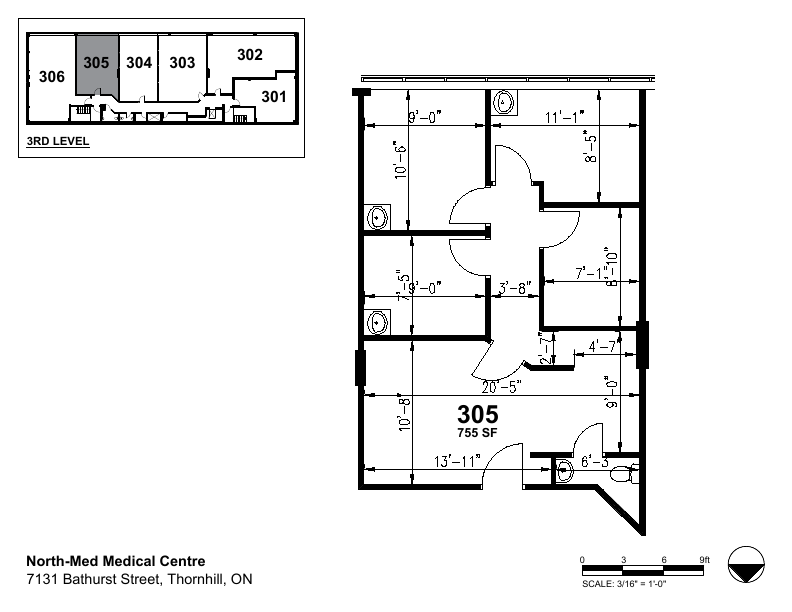 305 - 7131 Bathurst St, Vaughan, ON floorplan