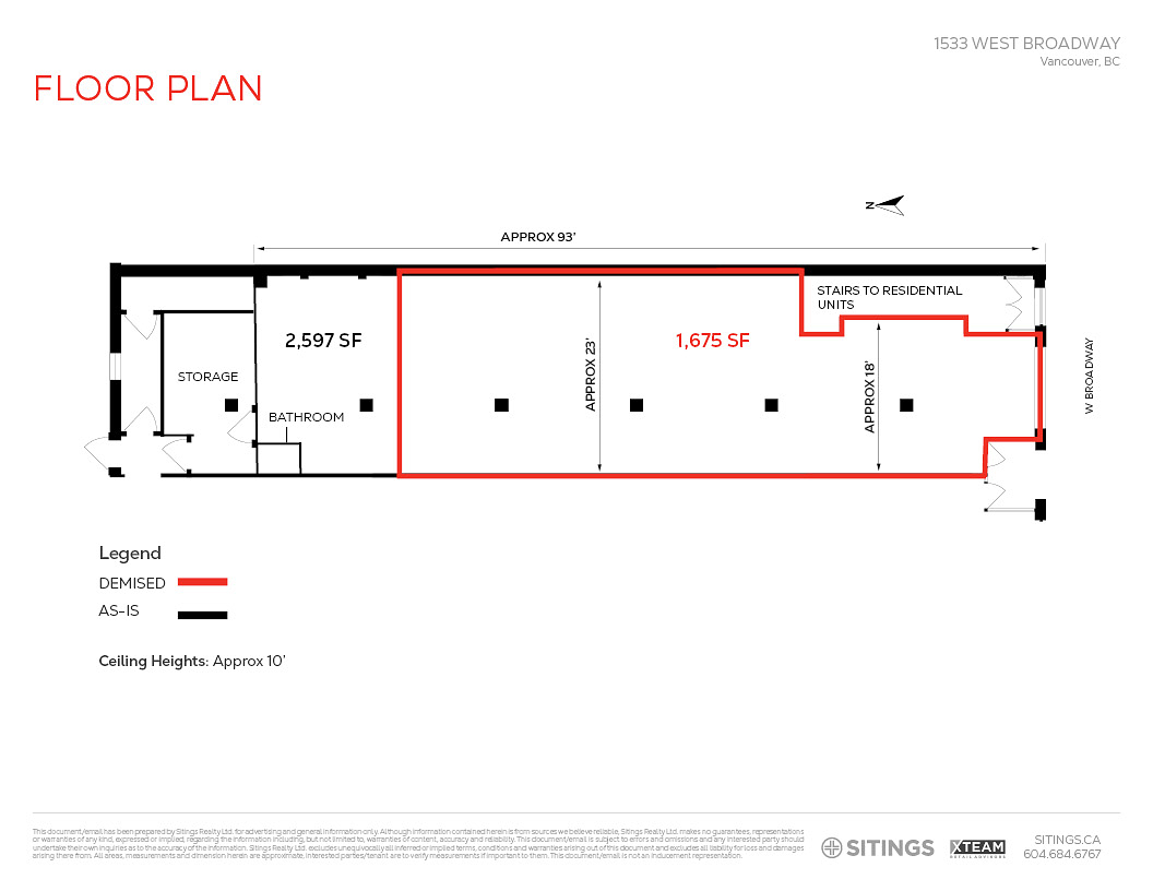 1533 West Broadway, Vancouver, BC floorplan