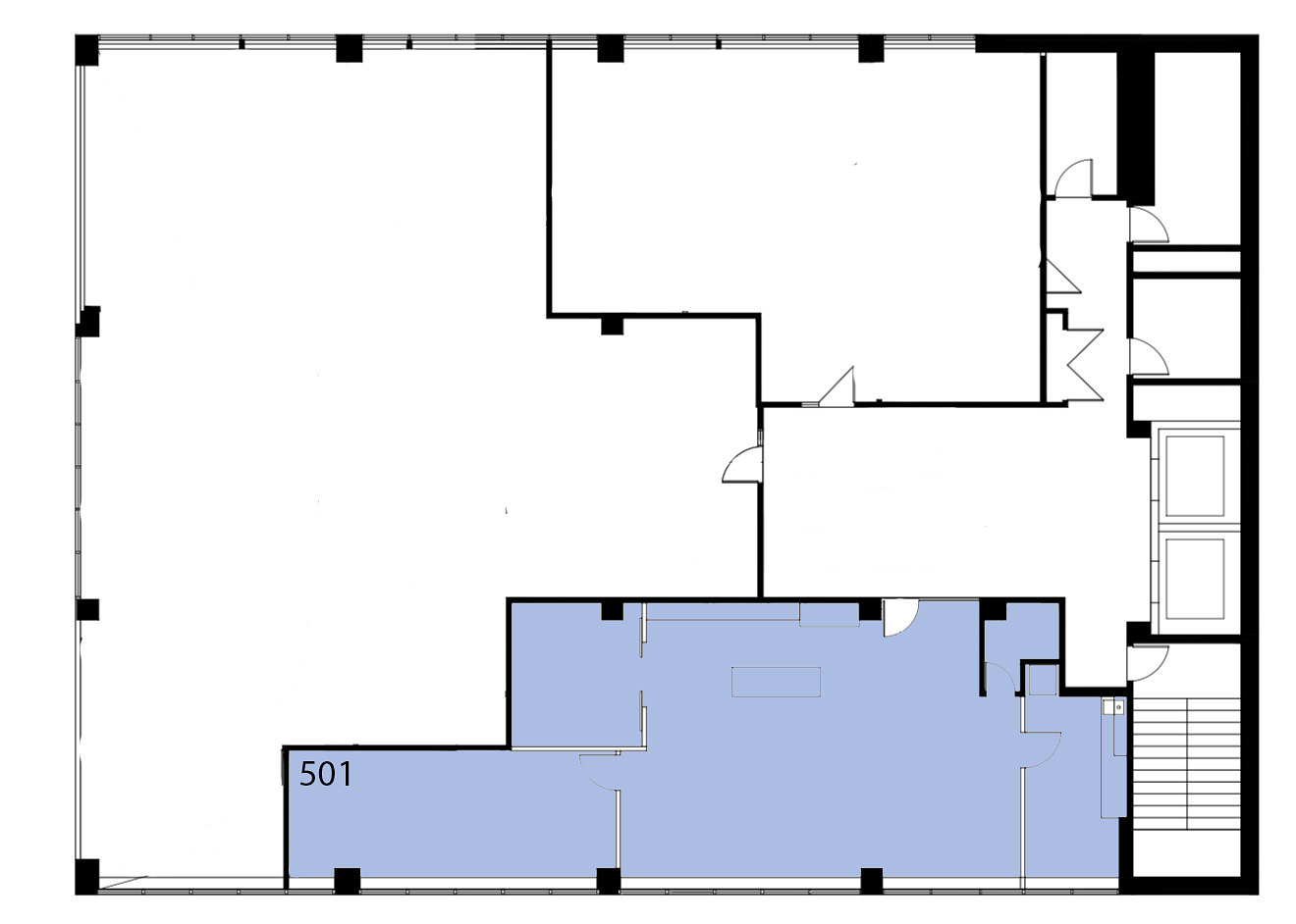 501 - 230 22 Street East, Saskatoon, SK floorplan