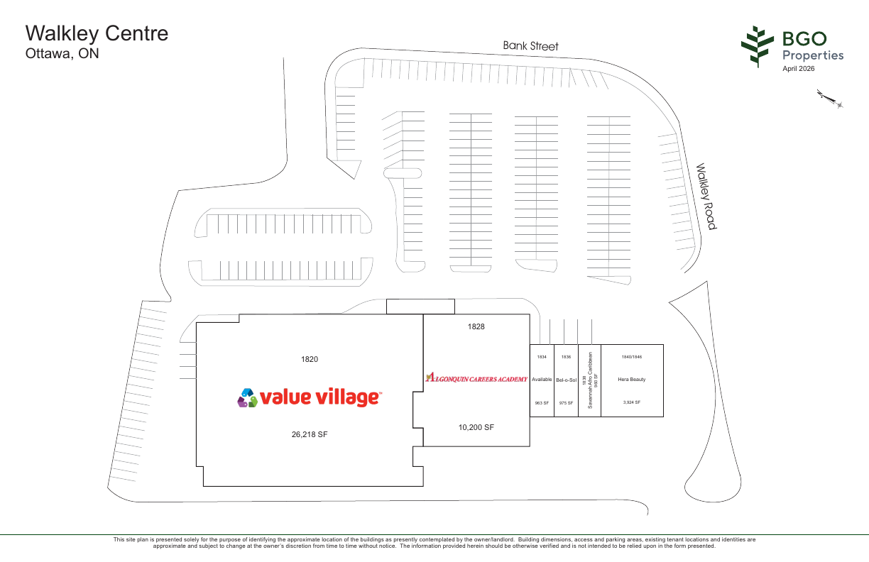 1834 - 1846 Bank Street, Ottawa, ON floorplan