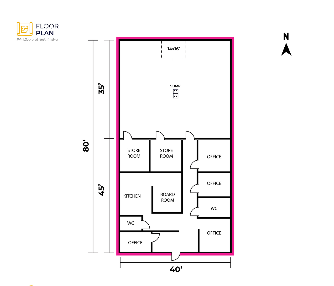 4 - 1206 5 Street, Nisku, AB floorplan