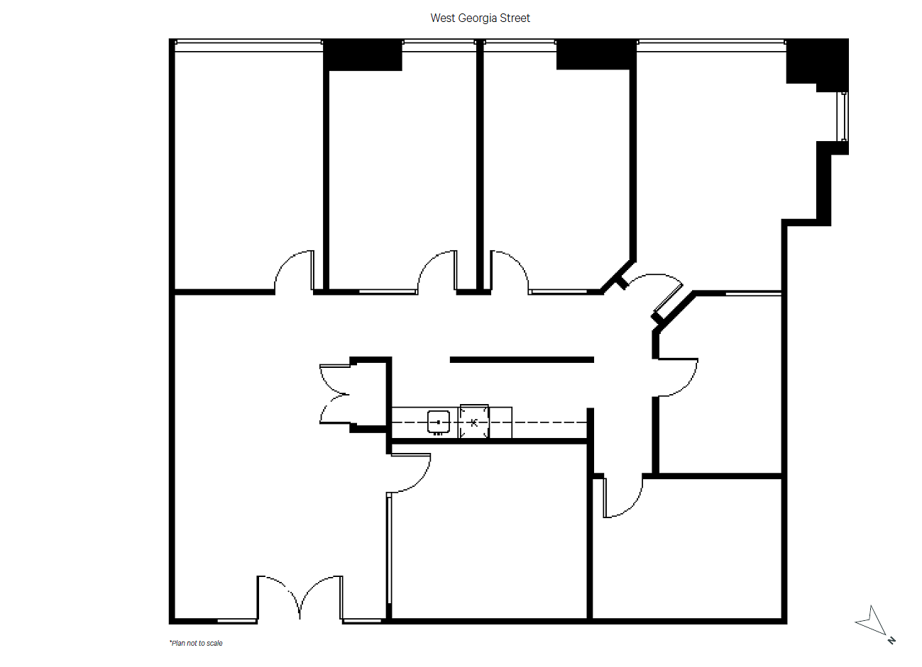 1806 - 1111 West Georgia Street, Vancouver, BC floorplan