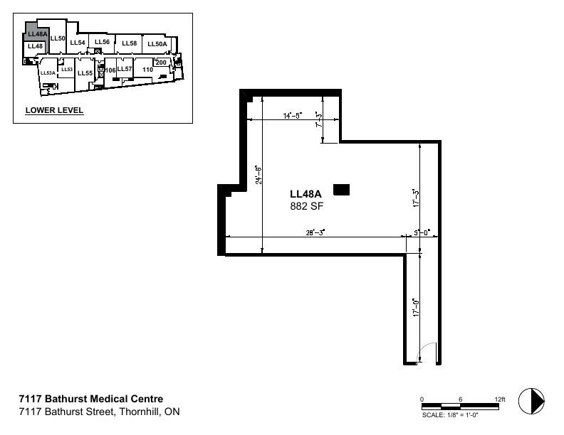 LL48A - 7117 Bathurst St, Vaughan, ON floorplan
