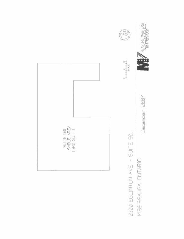 501 - 2300 Eglinton Avenue West, Mississauga, ON floorplan