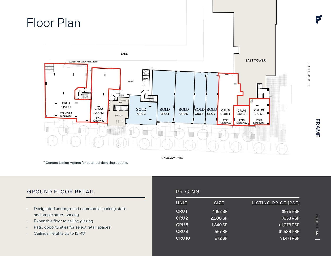 CRU 10 - 2749 Kingsway, Vancouver, BC floorplan