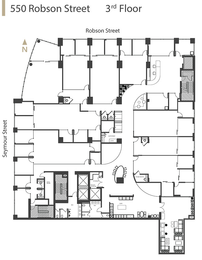 300 - 550 Robson Street, Vancouver, BC floorplan