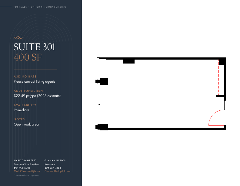 301 - 409 Granville St, Vancouver, BC floorplan
