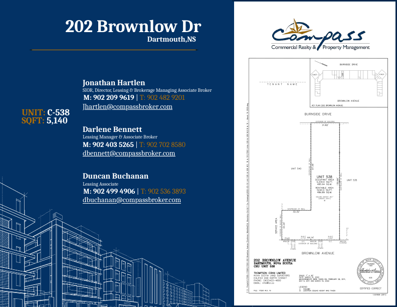 C-538 - 202 Brownlow Avenue, Dartmouth, NS floorplan