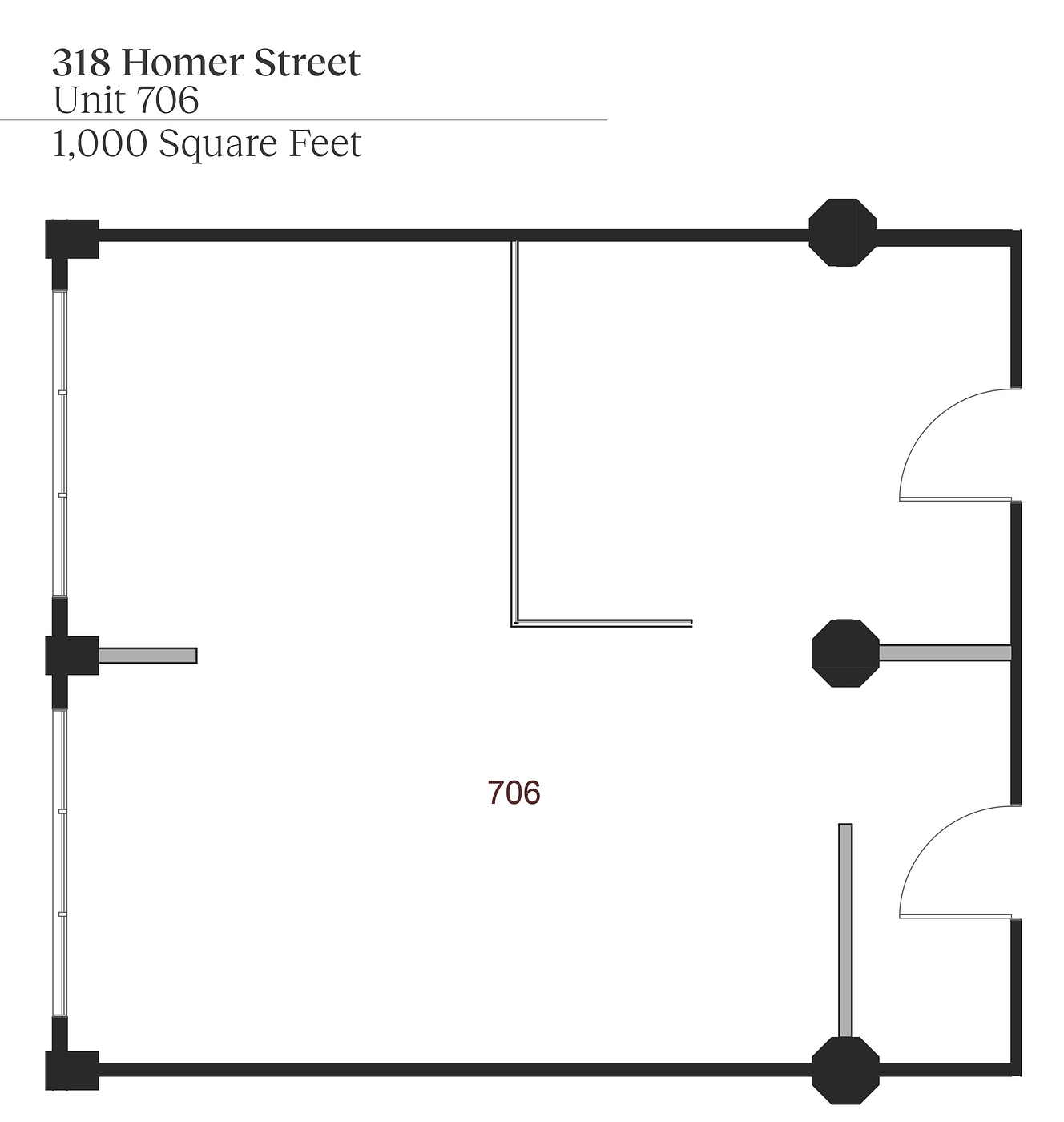 706 - 318 Homer Street, Vancouver, BC floorplan