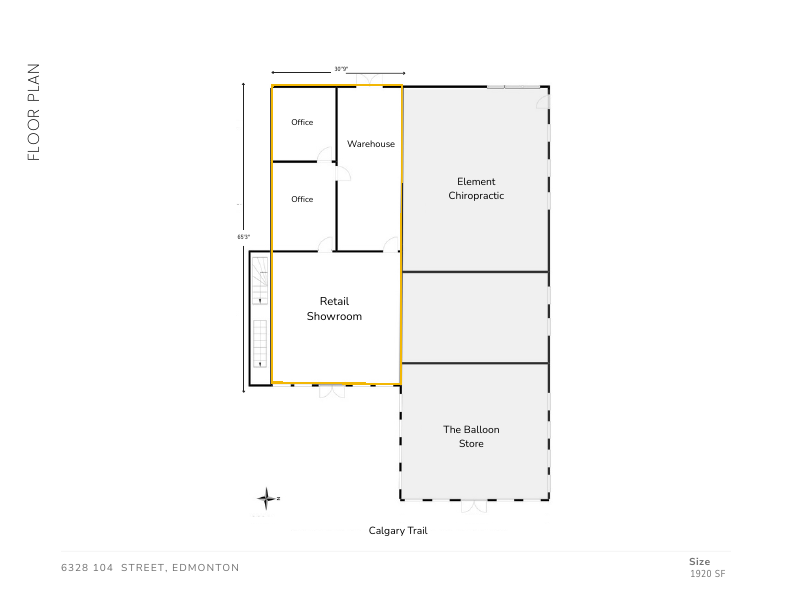 6328 104 St NW, Edmonton, AB floorplan