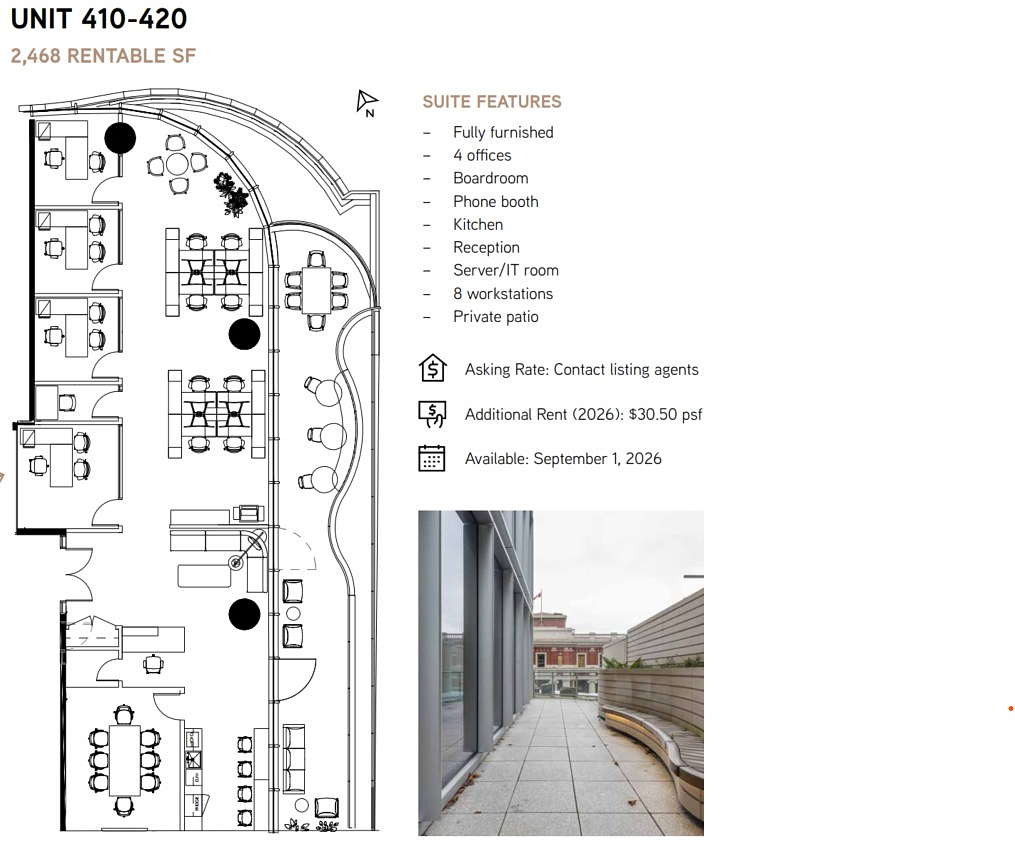 410-420 - 320 Granville Street, Vancouver, BC floorplan