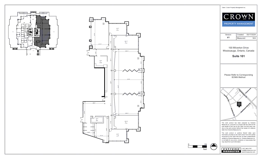 101 - 100 Milverton Drive, Mississauga, ON floorplan