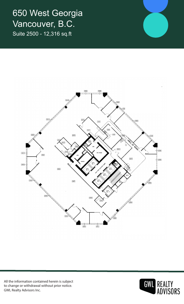 2500 - 650 West Georgia Street, Vancouver, BC floorplan