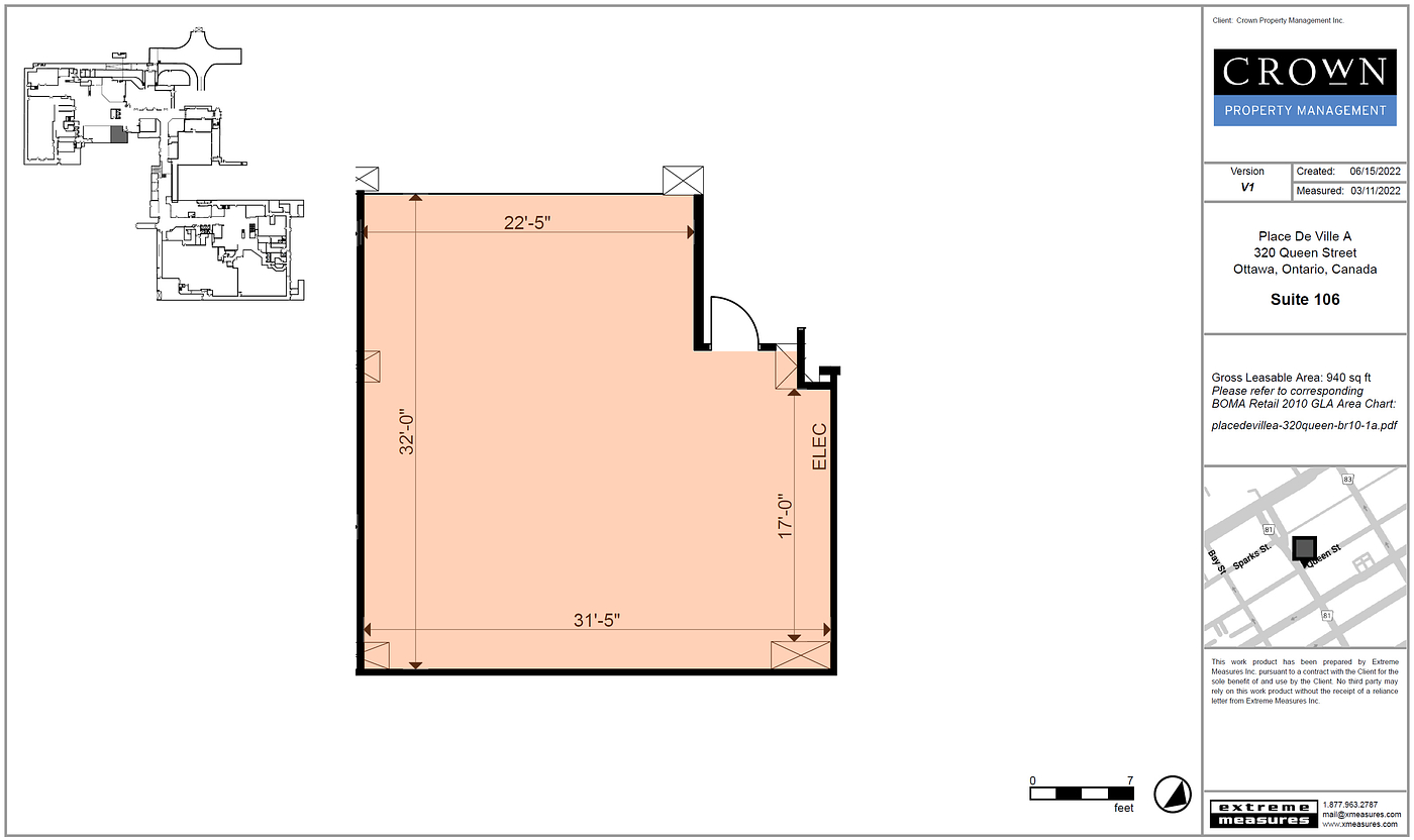 106 - 320 Queen Street, Ottawa, ON floorplan