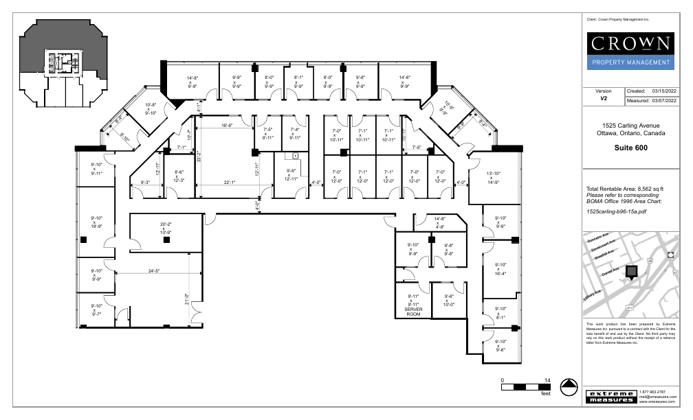 600 - 1525 Carling Avenue, Ottawa, ON floorplan