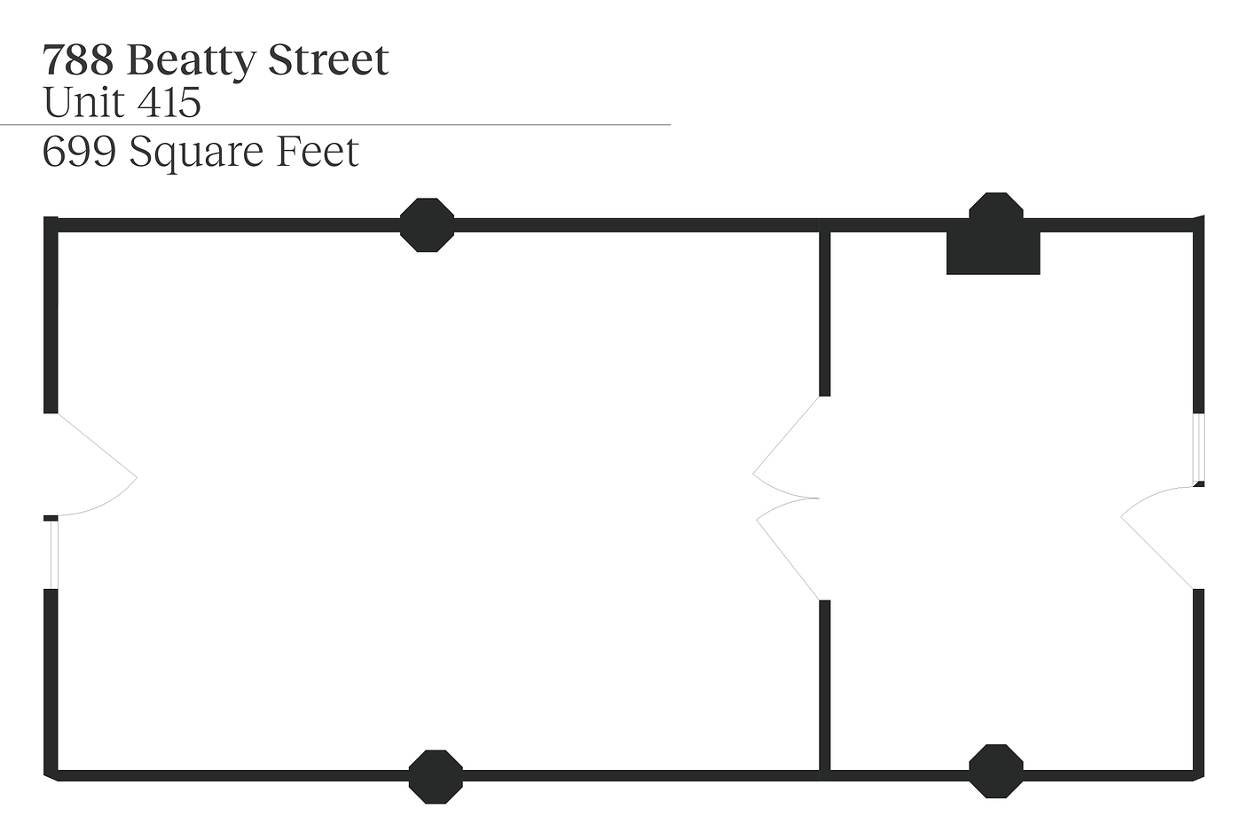 415 - 788 Beatty Street, Vancouver, BC floorplan
