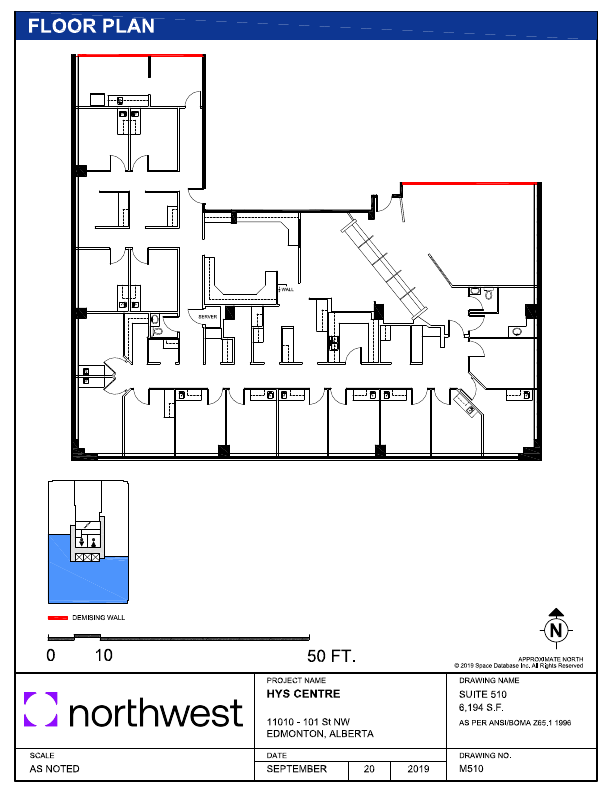 510 - 11010 101 St NW, Edmonton, AB floorplan