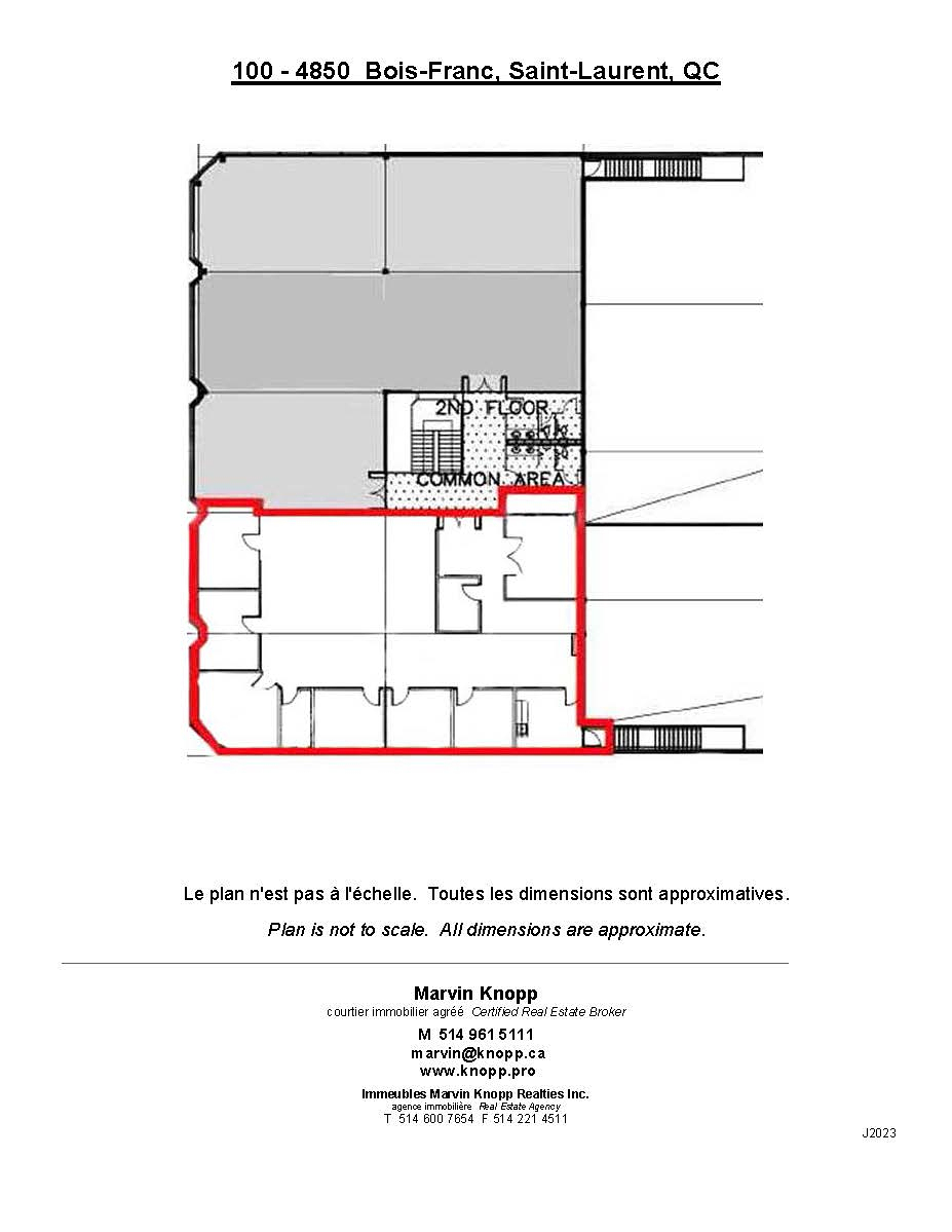 100 - 4850 Chemin du Bois-Franc, Montreal, QC floorplan
