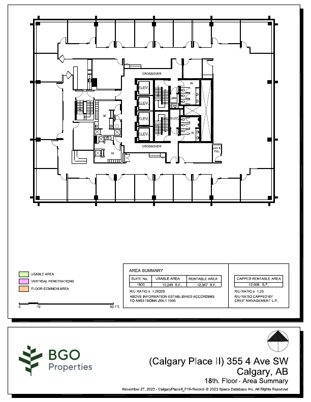 1800 - 400-355 4 Avenue Southwest, Calgary, AB floorplan