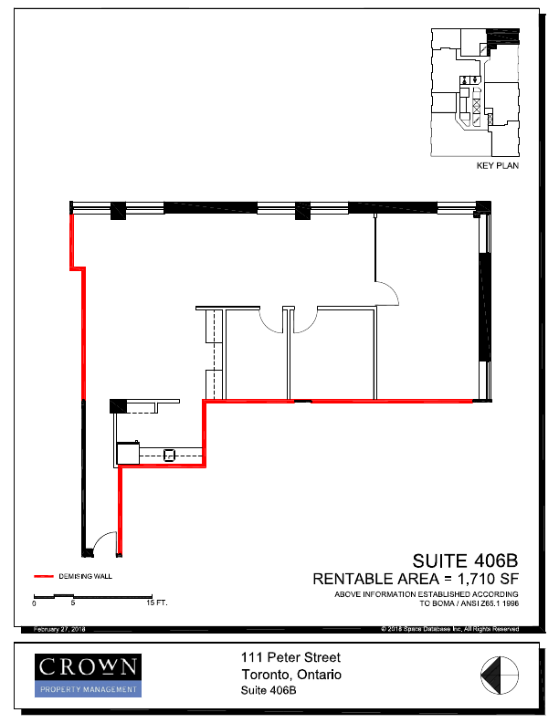 406B - 111 Peter Street, Toronto, ON floorplan