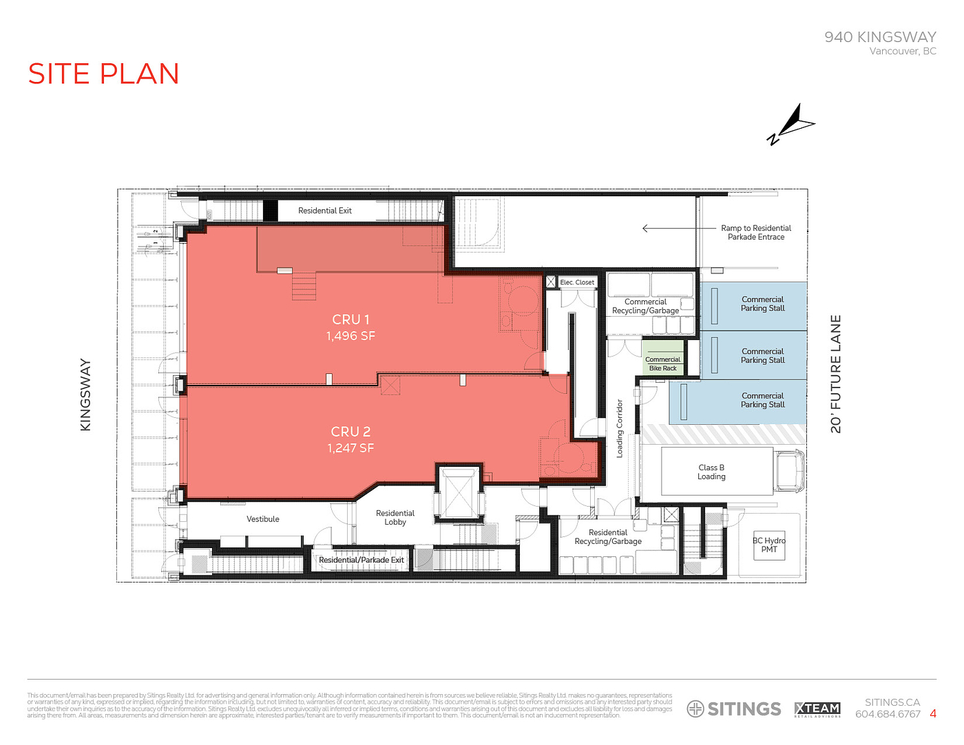 940 Kingsway, Vancouver, BC floorplan