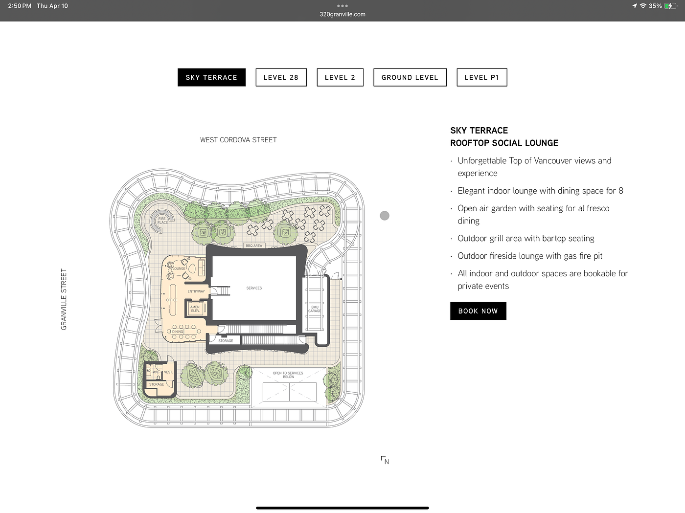 830 - 320 Granville Street, Vancouver, BC floorplan
