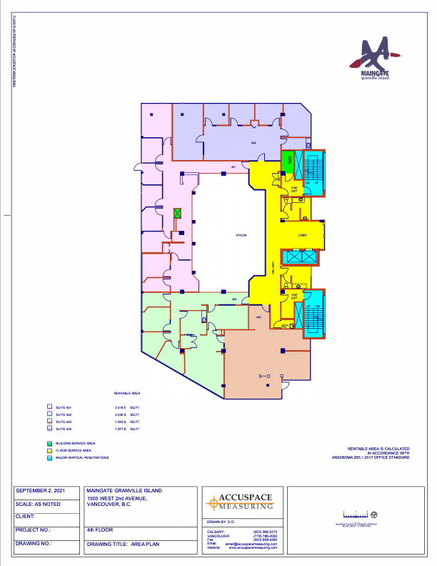 403 - 1505 West 2nd Avenue, Vancouver, BC floorplan