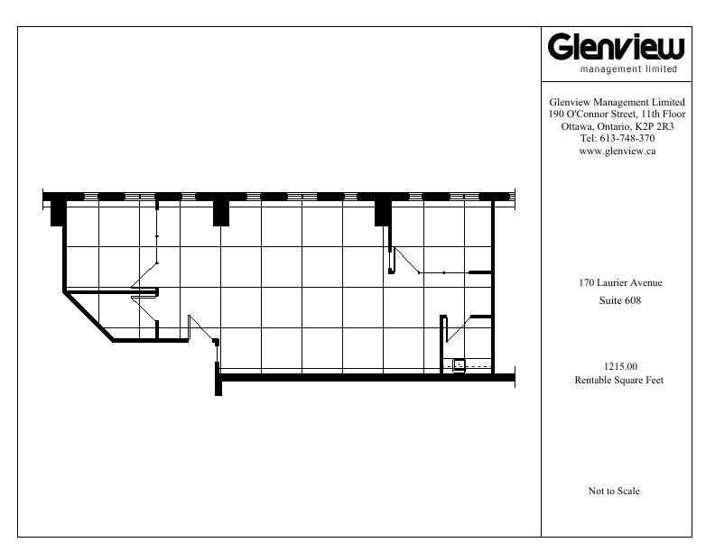 608 - 170 Laurier Ave W, Ottawa, ON floorplan