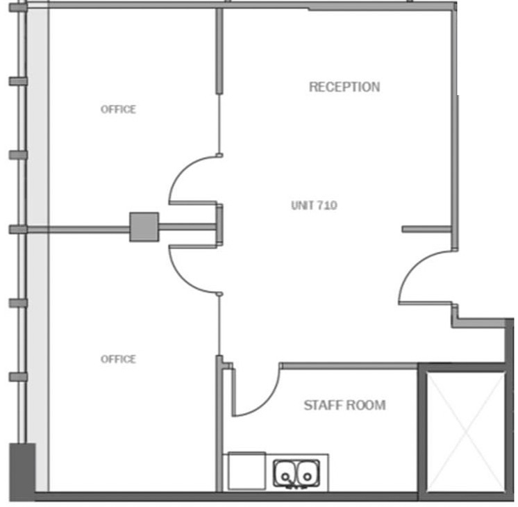 710 - 890 West Pender Street, Vancouver, BC floorplan