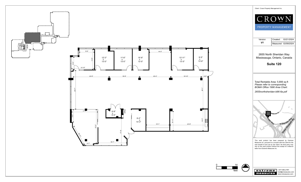 120 - 2655 North Sheridan Way, Mississauga, ON floorplan