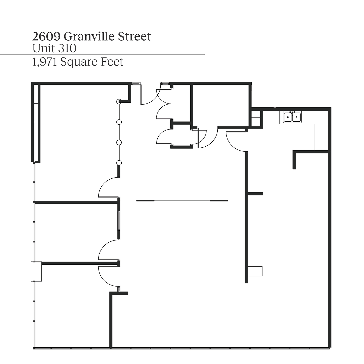 310 - 2609 Granville Street, Vancouver, BC floorplan