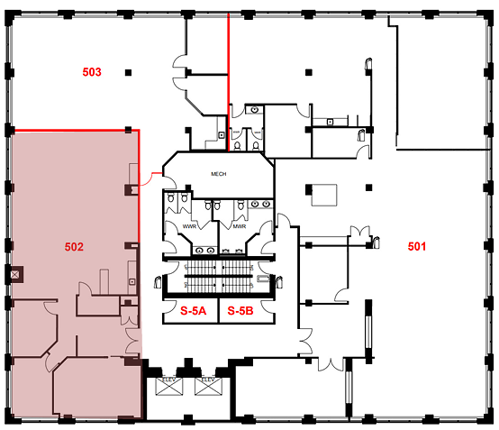 502 - 322 11 Avenue Southwest, Calgary, AB floorplan