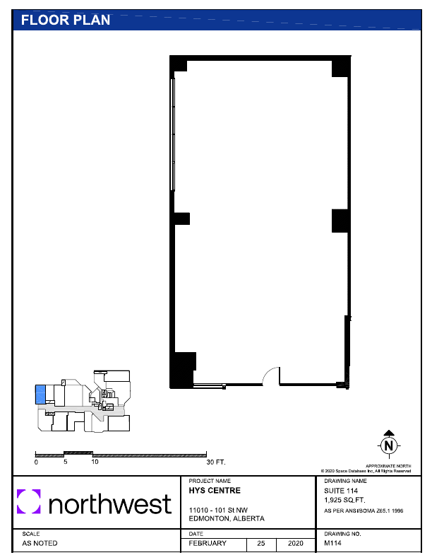 114 - 11010 101 St NW, Edmonton, AB floorplan