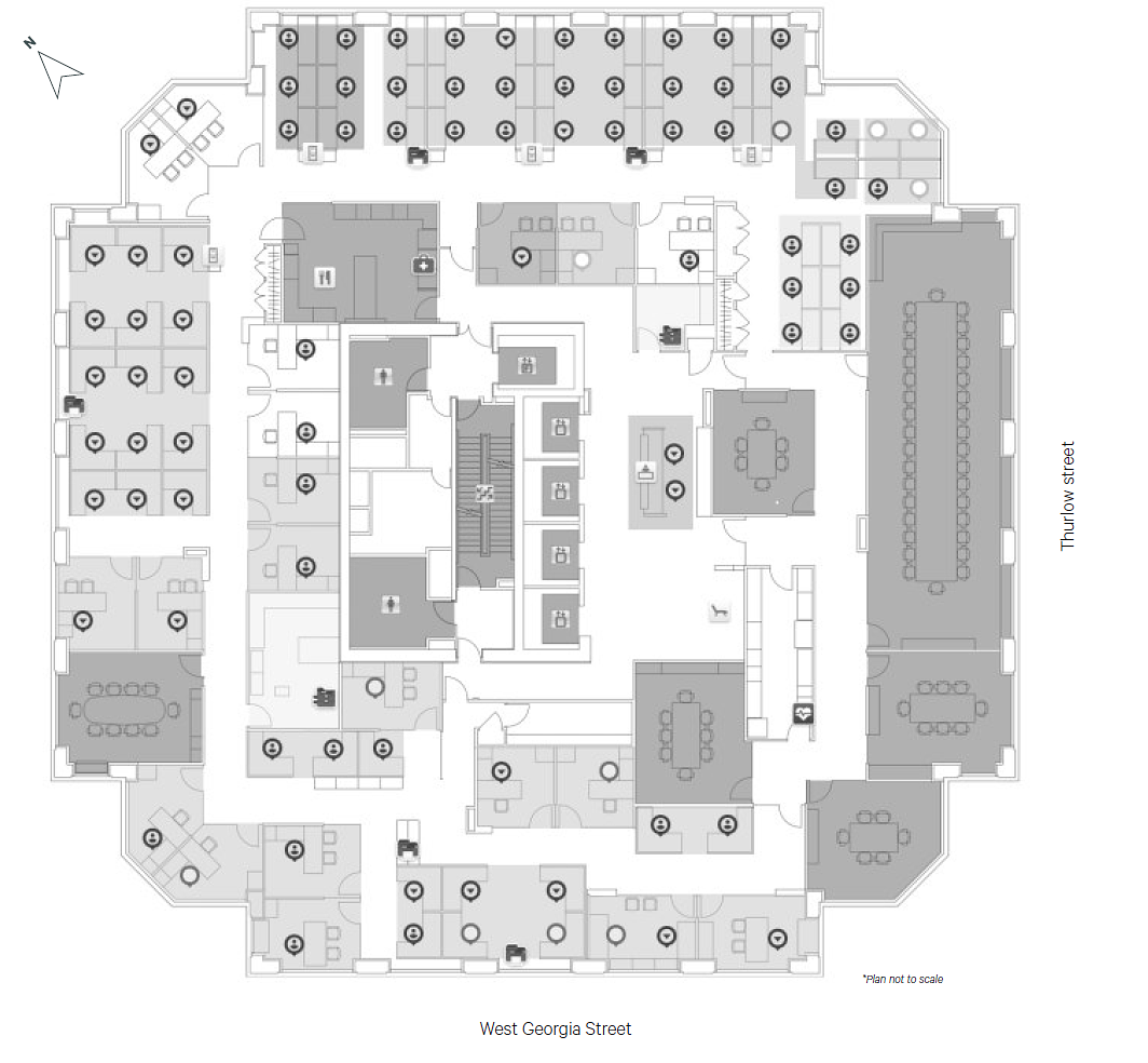2300 - 1111 West Georgia Street, Vancouver, BC floorplan