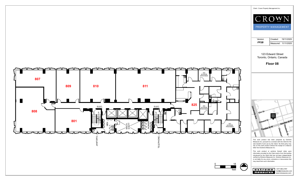 809 - 605-123 Edward Street, Toronto, ON floorplan