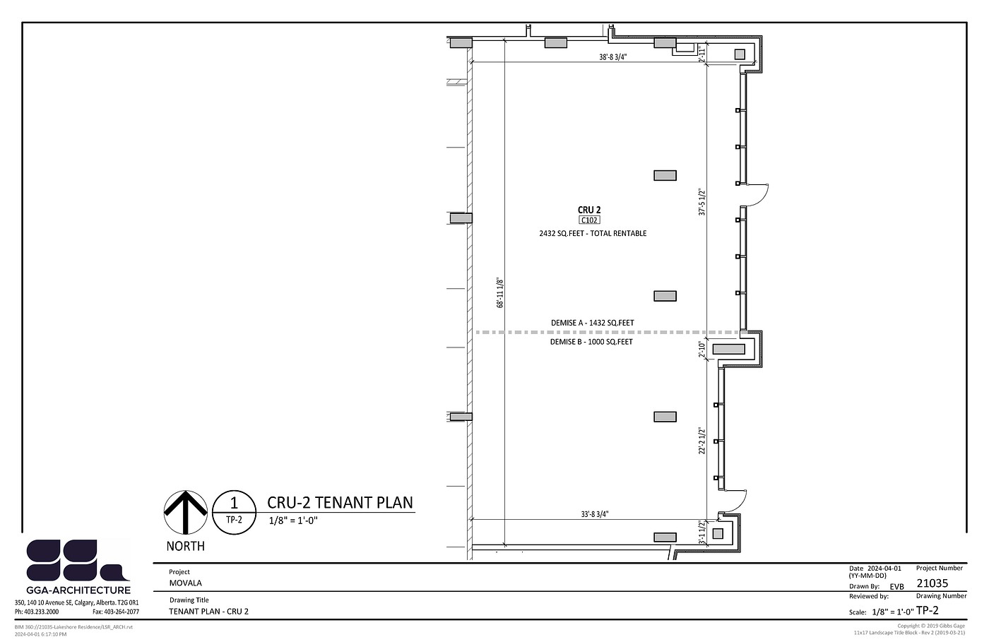CRU 3B - 3300 Lakeshore Road, Kelowna, BC floorplan