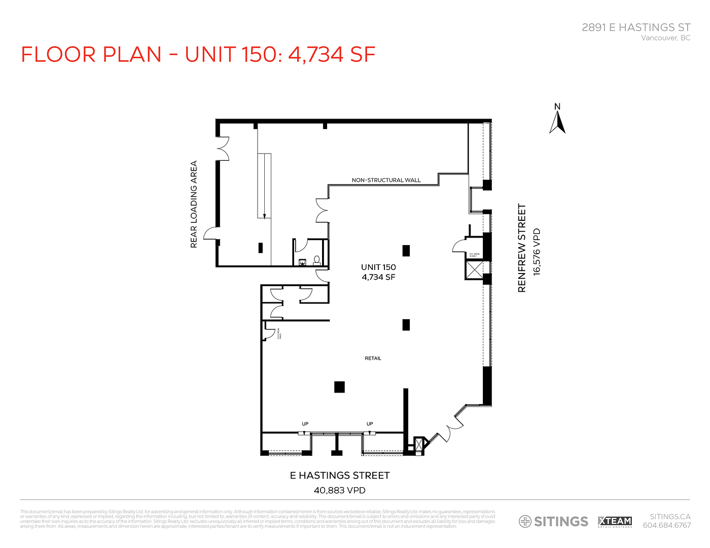 2891 E Hastings St, Vancouver, BC floorplan