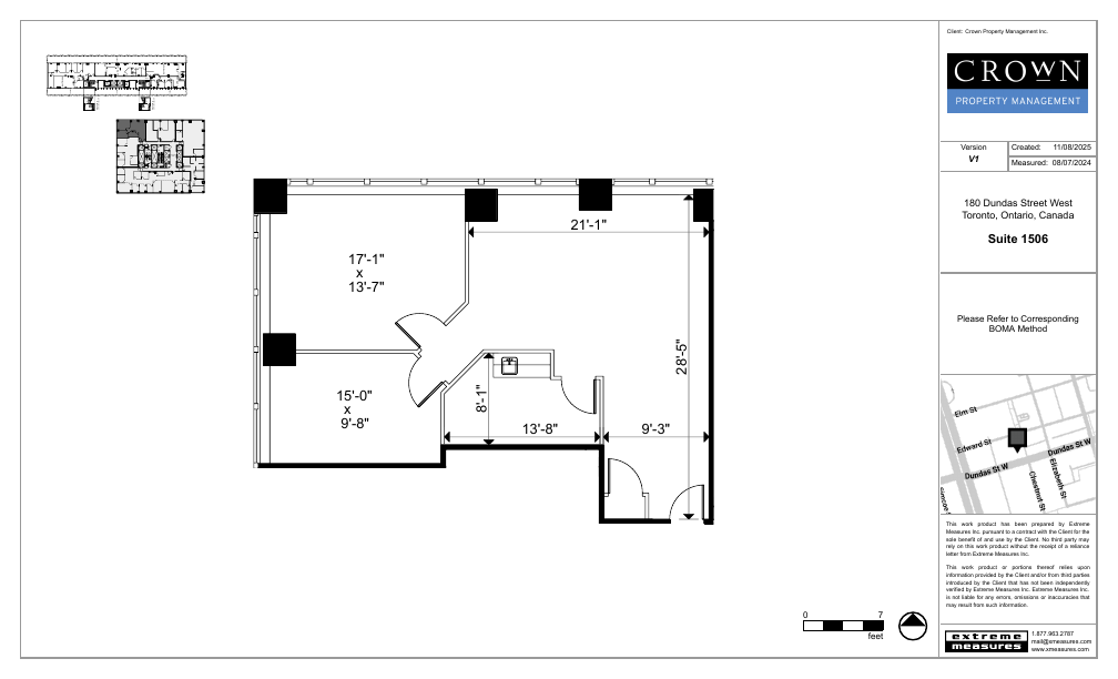 1506 - 180 Dundas Street West, Toronto, ON floorplan