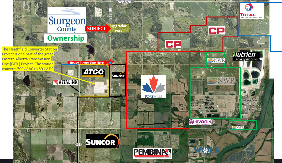 Upgrader Industrial Park, Sturgeon County, AB