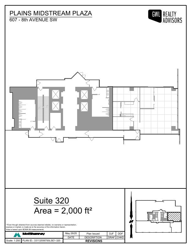 320 - 607 8 Avenue Southwest, Calgary, AB floorplan