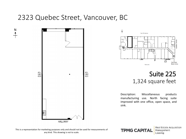 225 - 2323 Quebec St, Vancouver, BC floorplan