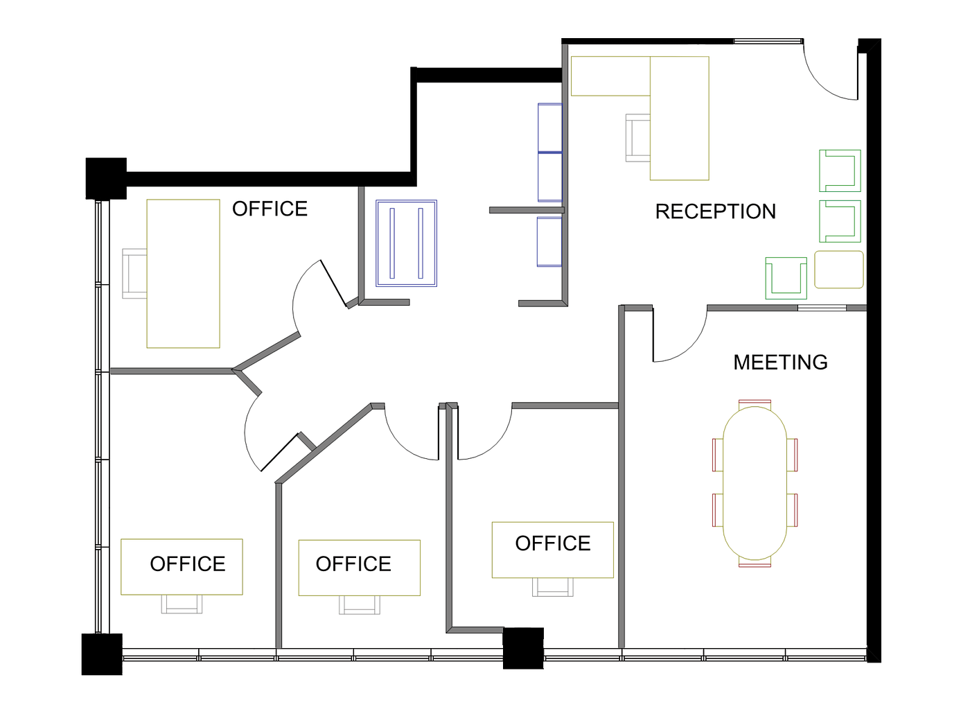 308 - 595 Howe St, Vancouver, BC floorplan
