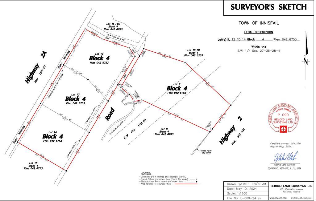 Lot 9 - 5130 40 Avenue, Innisfail, AB