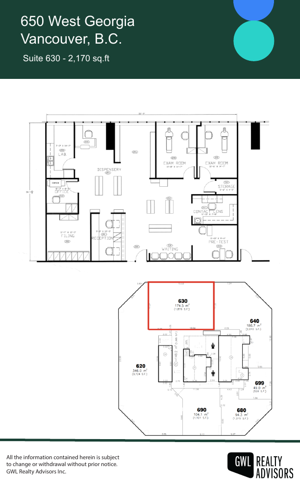 630 - 650 West Georgia Street, Vancouver, BC floorplan