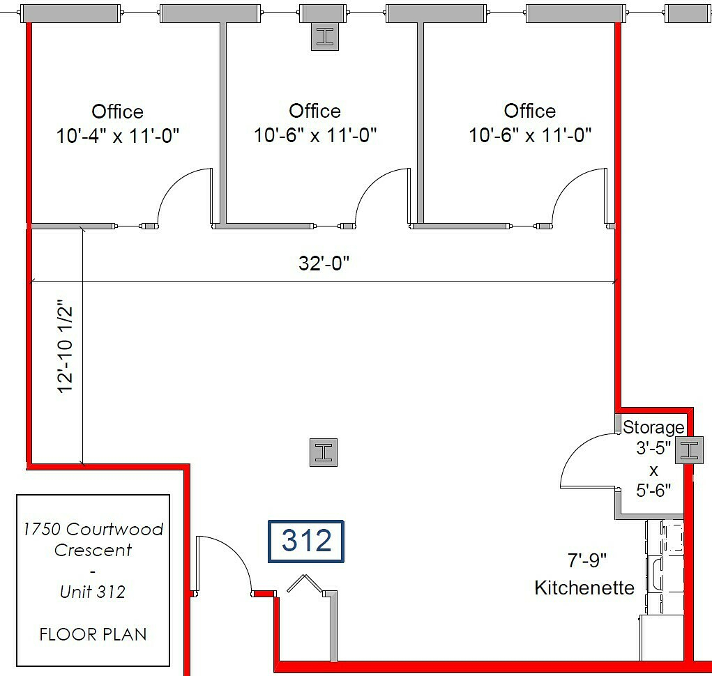 Suite 312 - 1750 Courtwood Crescent, Ottawa, ON floorplan