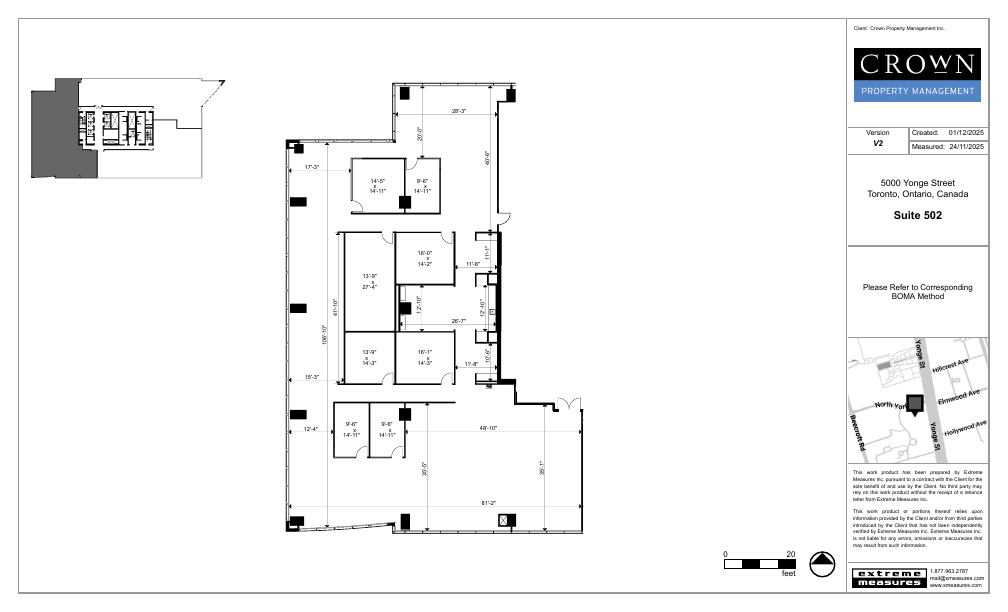 502 - 1901 - 5000 Yonge Street, Toronto, ON floorplan