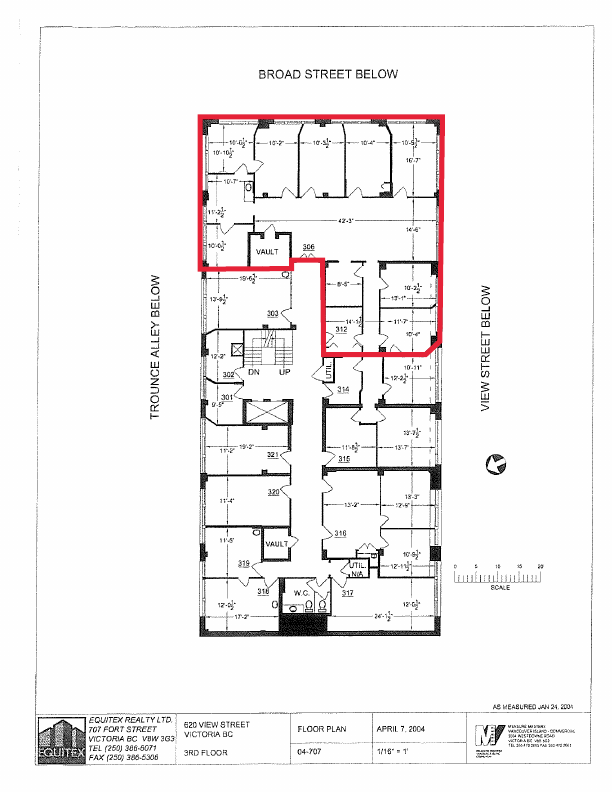 306 - 620 View St, Victoria, BC floorplan