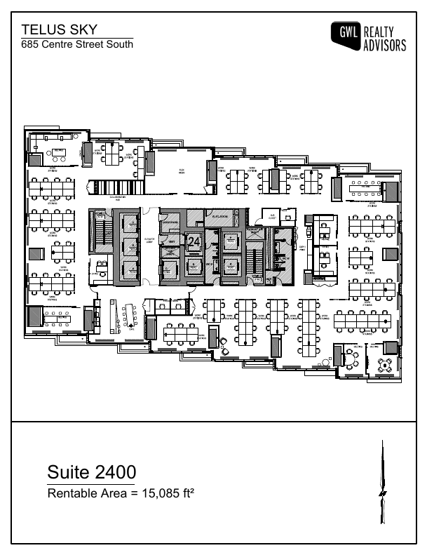 2400 - 685 Centre Street South, Calgary, AB floorplan