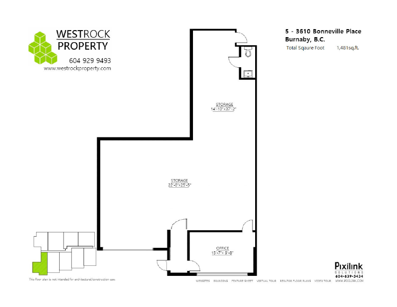 5 - 3610 Bonneville Place, Burnaby, BC floorplan