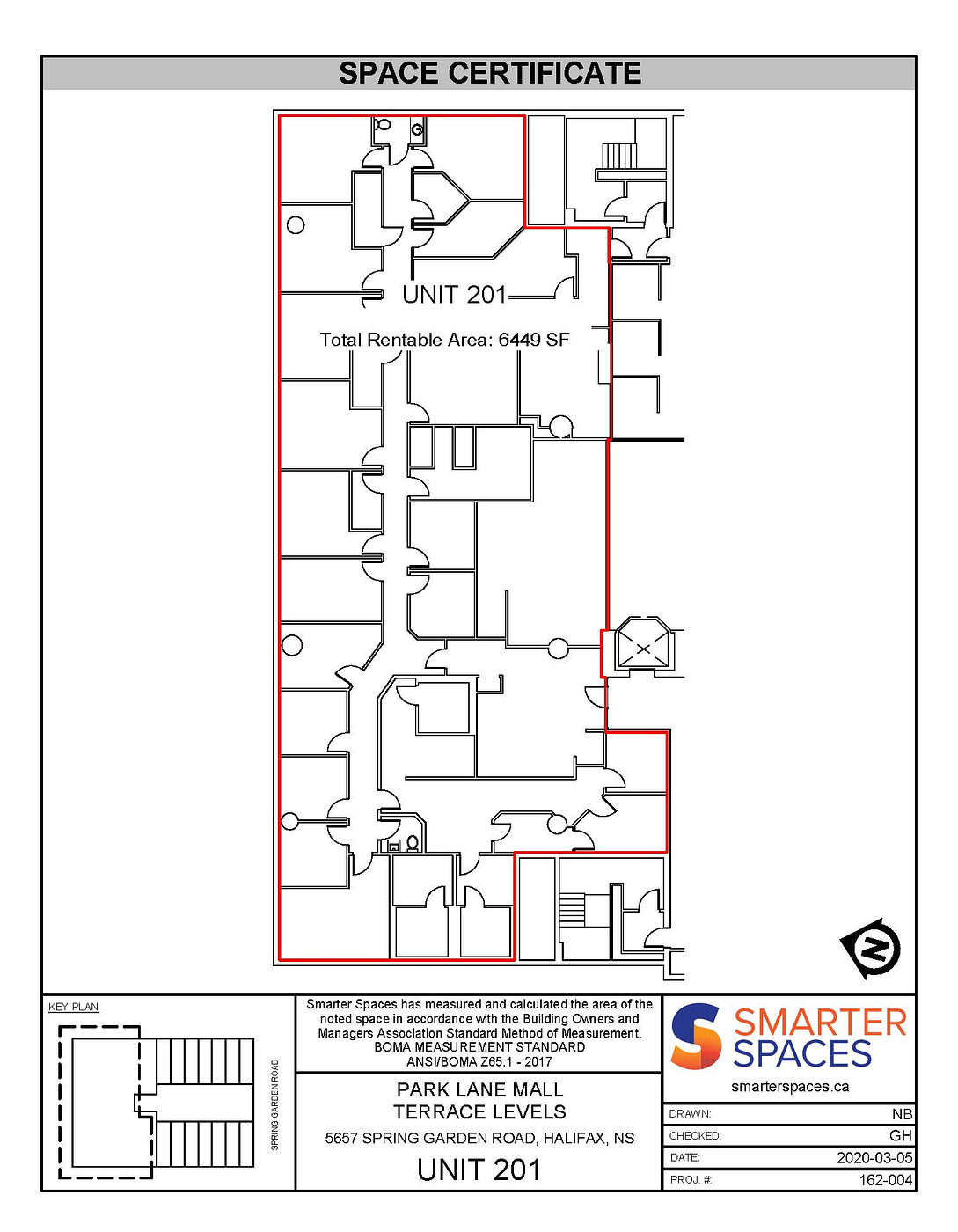 201 - 5657 Spring Garden Road, Halifax, NS floorplan